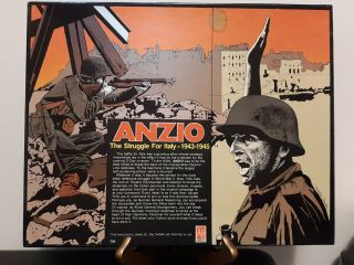 Avalon Hill World War Ii Anzio The Struggle For Italy 1943 - 1945 Open Box 3rd Ed