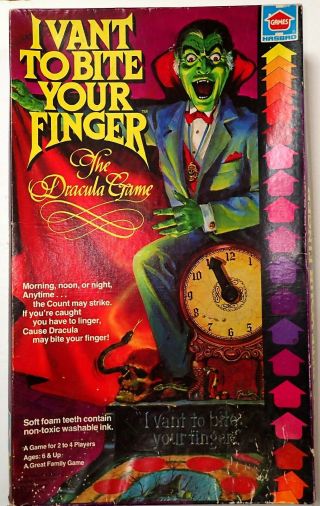 Hasbro I Vant To Bite Your Finger The Dracula Game 1981 Almost Complete