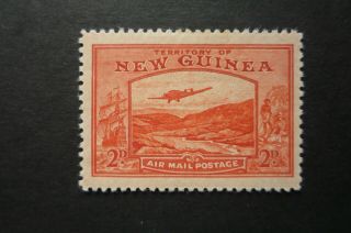 Guinea Bulolo Airmail Fine Mlh 2d Red - Orange Well Centered