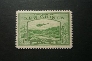Guinea Bulolo Airmail Fine Mlh 1green Well Centered
