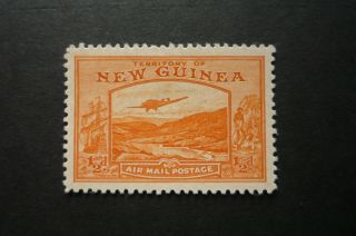 Guinea Bulolo Airmail Fine Mlh 1/2d Orange Well Centered