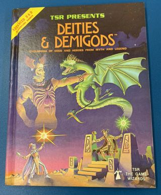 Advanced Dungeons & Dragons Tsr Deities & Demigods 128 Pages 1980 Hardcover