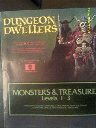 Heritage Ad&d D&d Dungeon Dwellers Monsters & Treasure 25mm Ral Partha