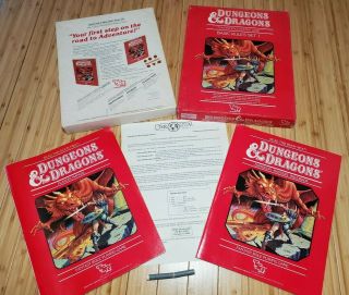 Dungeons And Dragons Basic Rules Set 1 Red Box No Dice