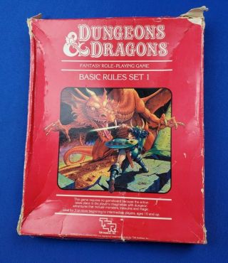 Dungeons & Dragons Basic Rules Set 1 Box Set 1011 Complete - Tsr