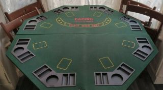 Poker,  Black Jack,  Card Games Foldable Table