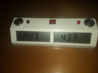 Chronos Digital Chess Clock Timer,  Cream Body,  Touch Sensitive Buttons.