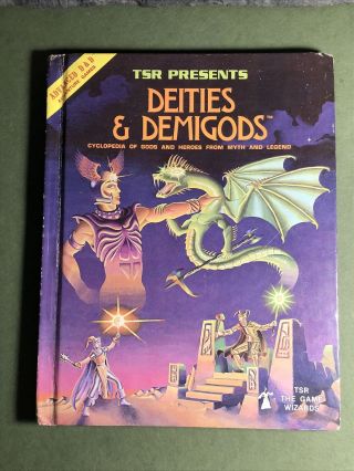 Deities & Demigods | Advanced Dungeons And Dragons | Tsr | 1980 Later Edition
