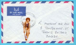 Tonga Airmail Cover 1972 With Pacific Games Stamp To Canada