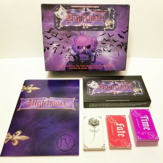 Nightmare Iv Video Board Game 100 Complete Includes Rose Sticker Vampire Horror