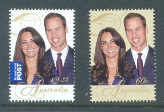 Australia - Royal Wedding 2011 - 3588/9 Mnh - Royalty