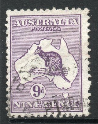 Australia: 1913 Kangaroo 9d Sg 10
