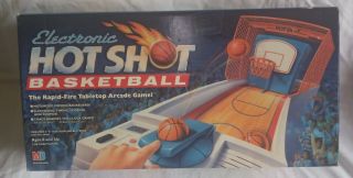Milton Bradley Electronic Hot Shot Basketball Complete Vintage 90 