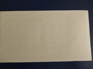 ' 1940 China SYS Sun Yat Sen full imperforated sheet - MNH no gum small crease (4) 3