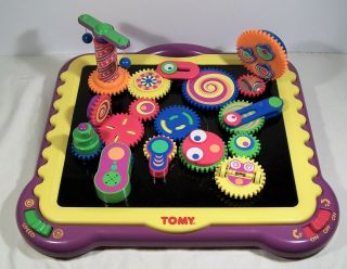 Tomy Gearation Magnetic Gear Board Toy W/15 Gears Educational Preschool Steam