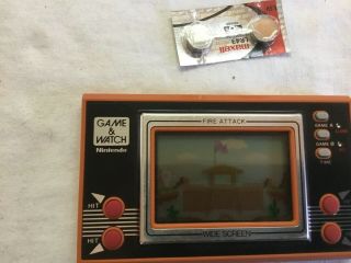 1982 Nintendo Hand Held Game & Watch Fire Attack Japan