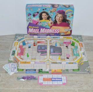 Vintage 1989 Mall Madness Electronic Board Game Milton Bradley
