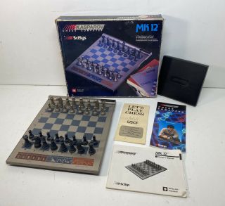 Vintage 1986 Scisys Kasparov Chess Computer Mk12 W/original Box & Instructions