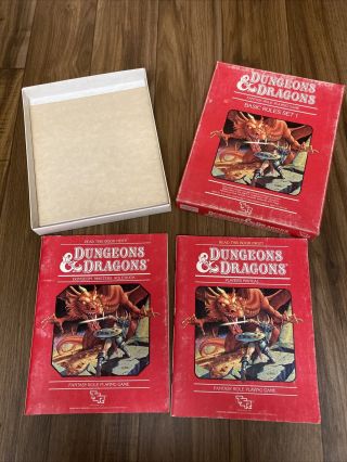 Vintage 1983 Tsr Dungeons & Dragons Fantasy Roleplaying Game Basic Rules Set 1