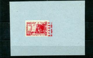 Mongolia 1932 Stamp Proof Card ?? (mg63s
