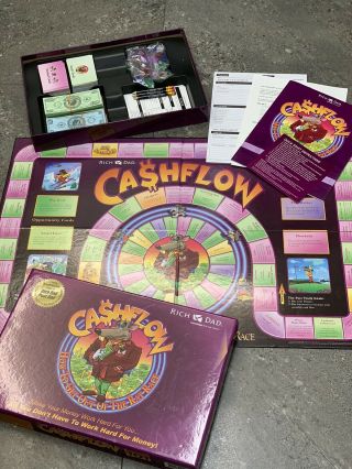 Robert Kiyosaki Cash Flow Rich Dad Get Out Of The Rat Race Board Game Complete