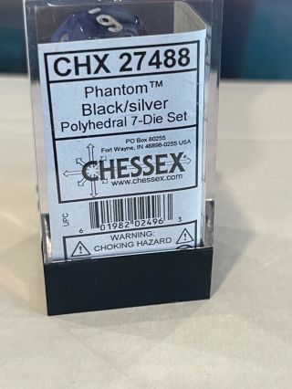 Chessex Phantom Black Oop Dice Set
