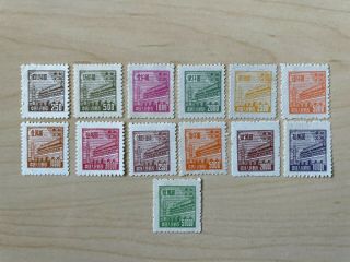 Northeast China 1950 Rn2 Gate Of Heavenly Peace Completed Set Mnh