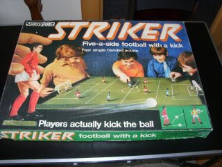 Vintage Striker Five - A - Side Table Football Game - Parker Games 1970s