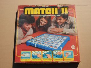 Very Rare Vintage Ideal Match Ii Memory Tile Flip Game World Flags Edition
