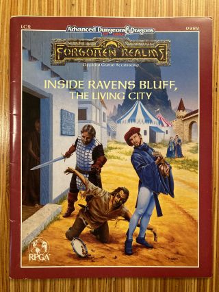 Inside Ravens Bluff The Living City Ad&d 2e Module Forgotten Realms Lc2 9282