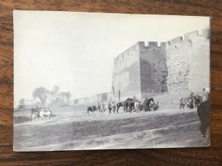 China Old Photo Chinese Wall Gate Boxer War Peking Tshang Ping Dschou 1900