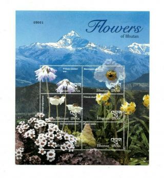 Special Lot Bhutan 2002 1370 - Flowers Of Bhutan - 50 Sheetlets Of 6v Each - Mnh