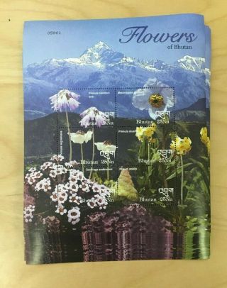 SPECIAL LOT Bhutan 2002 1370 - Flowers of Bhutan - 50 Sheetlets of 6v Each - MNH 2