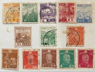 Japanese Occupation - Japan Stamps In Singapore With Syonan Cancellation