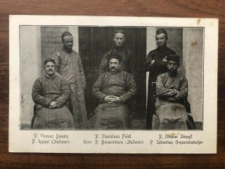China Old Postcard Mission European Missionaries And Chinese Man Hunan