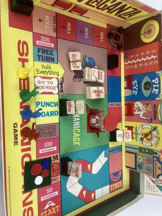 Vintage 1966 Shenanigans Board Game Complete Milton Bradley 4480 Carnival Fun 2