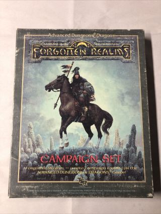 Tsr Forgotten Realms Campaign Set Advanced Dungeons And Dragons Complete