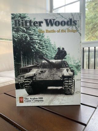 Avalon Hill - Bitter Woods - Battle Of The Bulge - 1st Edition Partially Punched