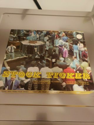 Stock Ticker Trading Board Game Copp Clark Version 1970