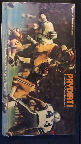 Vintage Paydirt Sports Illustrated Football Game Copyright 1973 Shape