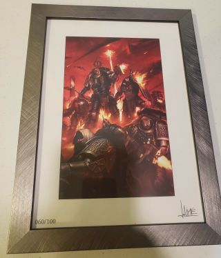 Deathwatch Art Print 2020 - Signed And Framed Limited Edition - Warhammer 40k