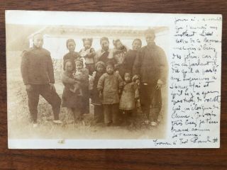 China Old Postcard Chinese Family People To France 1905