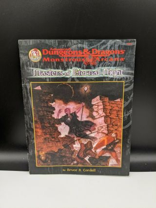 Masters Of Eternal Night Ad&d Monstrous Arcana Module Tsr Bruce Cordell 1998