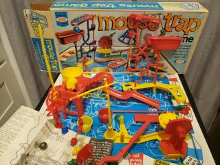 Vintage 1963 Mouse Trap Board Game By Ideal Box Complete