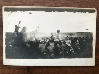 China Old Postcard Mongolia Chinese Soldiers People