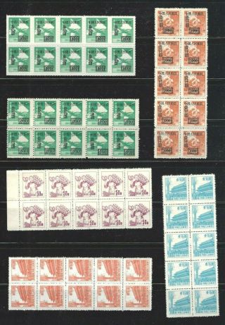 China Prc Sc 26/211,  Assorted Group Of Regular Stamp Issues 1950 - 54 Mnh Ngai