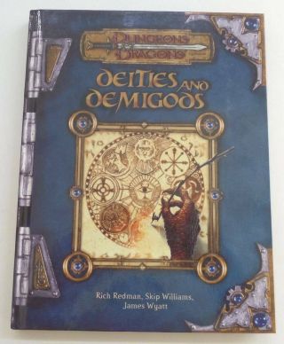 Vintage Dungeons & Dragons 2002 Deities & Demigods First Printing D20