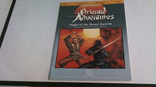 Oa2 Night Of The Seven Swords Oriental Adventures Ad&d Module Tsr 9186