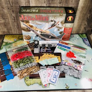 Axis & Allies Pacific Avalon Hill 100 Complete Vintage 2000 Strategy Board Game