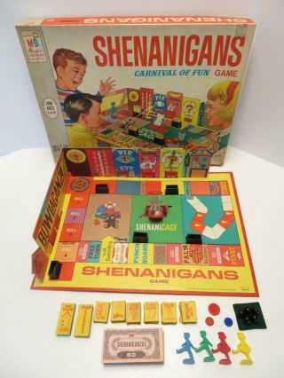 Shenanigans Board Game 1964 Milton Bradley Complete